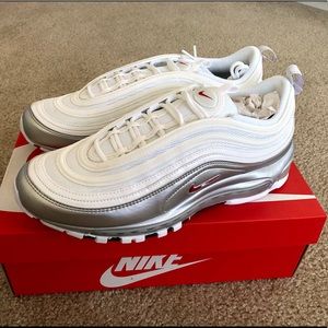 White Nike Air Max 97 QS “Metallic Pack” NEW